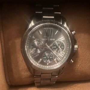 Michael Kors Metallic Gunmetal Watch